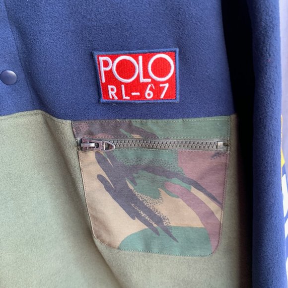 Polo Ralph Lauren RL-67 Pullover Fleece Sweater Mock Neck 1/2 Snap - Picture 3 of 10